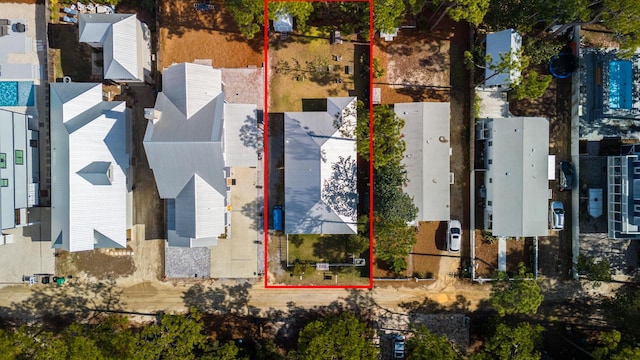 115 N Barcelona Ave, Santa Rosa Beach, FL 32459 - aerial overview of property's location with property parcel outlined