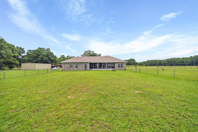 4820 Griffith Rd, Holt, FL 32564 - rear view of house with a fenced backyard and a view of rural / pastoral area