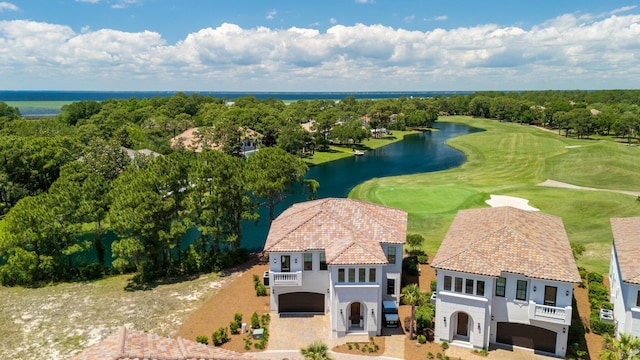 1831 Tuscana Pl, Miramar Beach, FL 32550 - aerial view of a nearby body of water and a local golf course