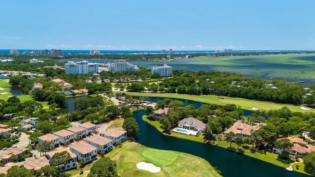 1831 Tuscana Pl, Miramar Beach, FL 32550 - aerial view of a large body of water and a golf course