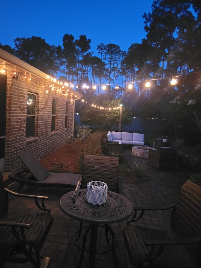 114 S Knightsbridge Ct, Santa Rosa Beach, FL 32459 - view of patio / terrace with an outdoor living space