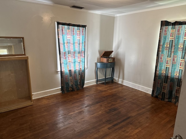 308 S Depot St, Bonifay, FL 32425 - empty room with crown molding and wood finished floors