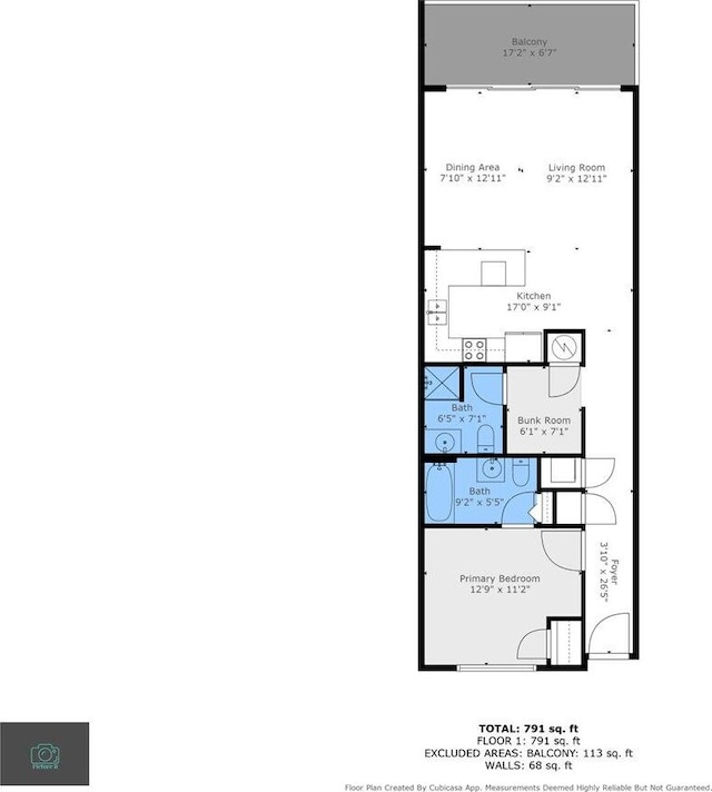 1515 SE Miracle Strip Pkwy Unit 305, Fort Walton Beach, FL 32548 - view of property floor plan