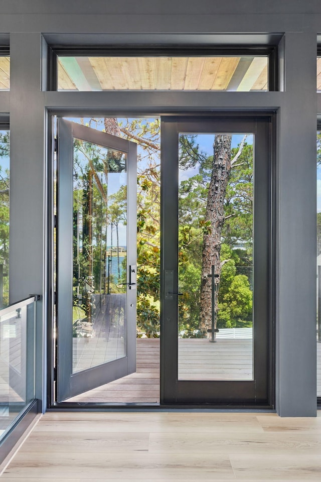 129 Oyster Lake Dr, Santa Rosa Beach, FL 32459 - entryway with wood finished floors