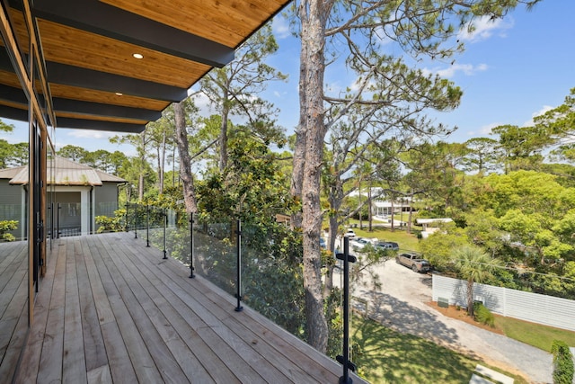 129 Oyster Lake Dr, Santa Rosa Beach, FL 32459 - view of wooden deck