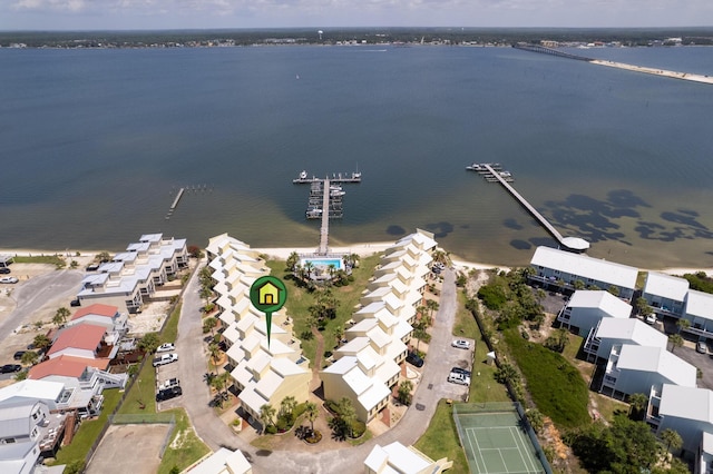 8520 Gulf Blvd Unit 29, Navarre, FL 32566 - aerial perspective of suburban area with a large body of water