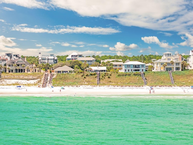 58 Montgomery St, Santa Rosa Beach, FL 32459 - water view featuring local beach and nearby suburban area