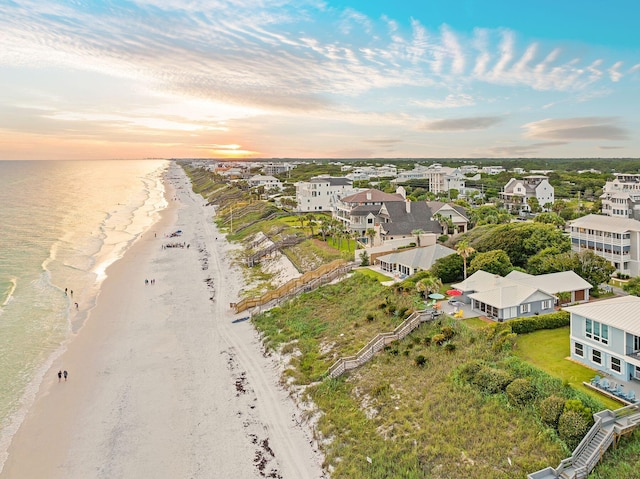 58 Montgomery St, Santa Rosa Beach, FL 32459 - aerial view at dusk of view of water and beach