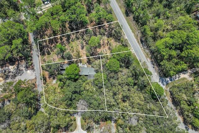 20 Adair Ln, Santa Rosa Beach, FL 32459 - aerial overview of property's location featuring property parcel outlined