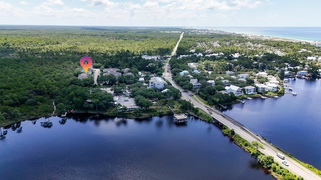 34 Herons Watch Way Unit 1202, Santa Rosa Beach, FL 32459 - aerial view of a large body of water and a heavily wooded area