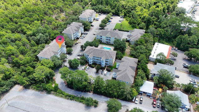 34 Herons Watch Way Unit 1202, Santa Rosa Beach, FL 32459 - aerial view of residential area with a heavily wooded area