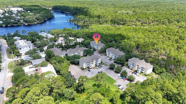 34 Herons Watch Way Unit 1202, Santa Rosa Beach, FL 32459 - aerial view of a heavily wooded area and a nearby body of water