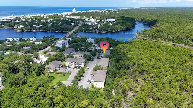 34 Herons Watch Way Unit 1202, Santa Rosa Beach, FL 32459 - aerial view of property and surrounding area featuring a nearby body of water and a forest