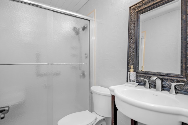6539 Robar Tesora St, Navarre, FL 32566 - full bath with a stall shower and a textured wall