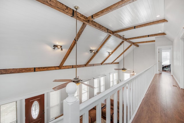 6539 Robar Tesora St, Navarre, FL 32566 - corridor with wood finished floors