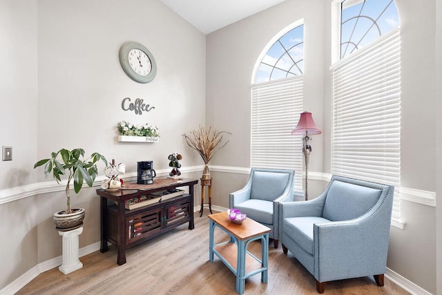 131 Wedgewood Ln, Crestview, FL 32536 - sitting room with wood finished floors and baseboards