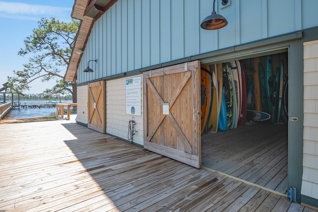 1510 Match Point Ln Unit 303, Panama City Beach, FL 32413 - wooden terrace featuring a water view