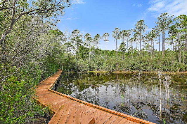 1510 Match Point Ln Unit 303, Panama City Beach, FL 32413 - dock area featuring a water view
