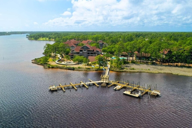 1510 Match Point Ln Unit 303, Panama City Beach, FL 32413 - bird's eye view of a large body of water and a forest