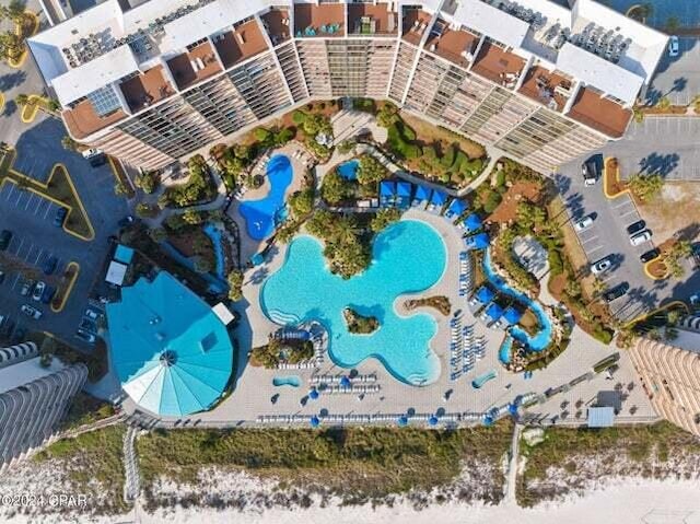 11483 Front Beach Rd Unit 1004, Panama City Beach, FL 32407 - drone / aerial view of a pool