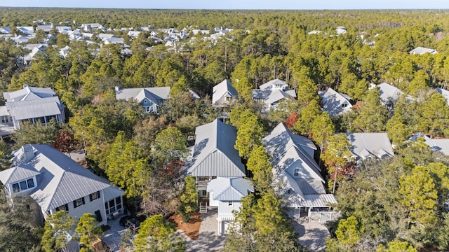 97 Red Cedar Way, Santa Rosa Beach, FL 32459 - aerial view of residential area featuring a forest