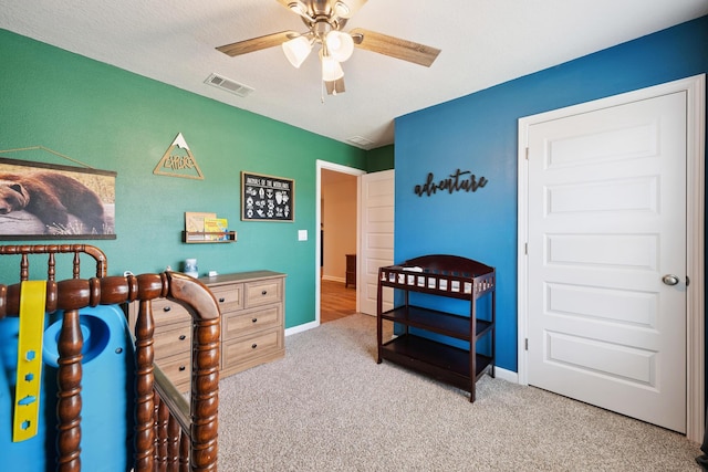 6721 Sarah Ann Way, Laurel Hill, FL 32567 - bedroom featuring carpet flooring and ceiling fan