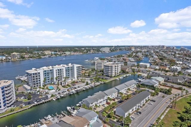 445 Gulf Shore Dr Unit 206, Destin, FL 32541 - drone / aerial view of a large body of water and apartment complex