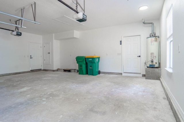 1005 Shalimar Point Dr, Shalimar, FL 32579 - garage with water heater and a garage door opener