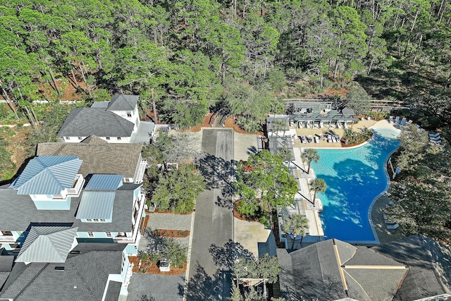 395 Tumblehome Way, Santa Rosa Beach, FL 32459 - bird's eye view of a pool area