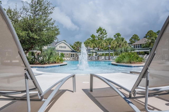 395 Tumblehome Way, Santa Rosa Beach, FL 32459 - community pool featuring a patio area