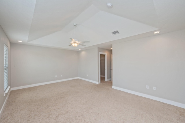 400 Mattie M Kelly Blvd Unit 7, Destin, FL 32541 - empty room featuring light carpet, a smoke detector, recessed lighting, and a ceiling fan