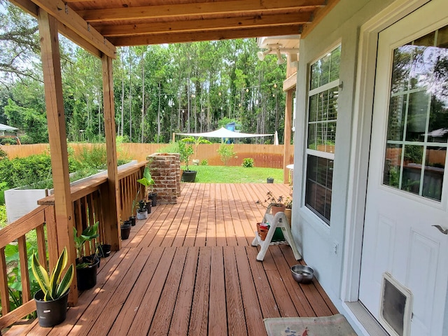 2969 Laurel Dr, Gulf Breeze, FL 32563 - deck featuring a fenced backyard