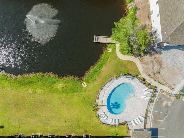 54 Kara Lake Dr, Santa Rosa Beach, FL 32459 - drone / aerial view of a pool area
