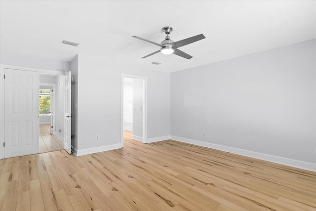 2050 Biscayne Blvd, Navarre, FL 32566 - spare room featuring light wood-type flooring and a ceiling fan