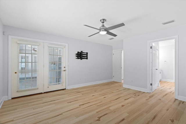 2050 Biscayne Blvd, Navarre, FL 32566 - unfurnished room with ceiling fan and light wood-style flooring