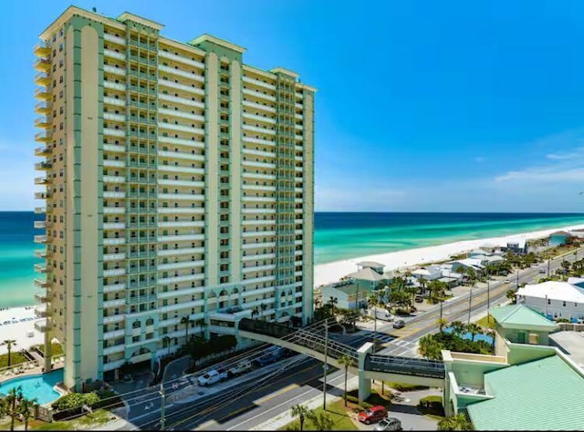 17757 Front Beach Rd Unit 2204D, Panama City Beach, FL 32413 - view of building exterior with view of water and beach