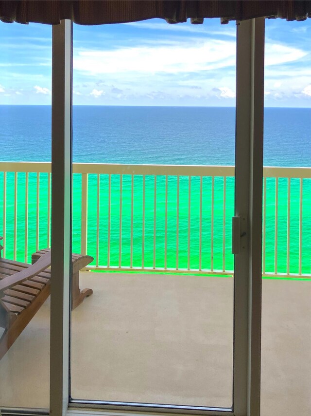 17757 Front Beach Rd Unit 2204D, Panama City Beach, FL 32413 - balcony featuring a water view