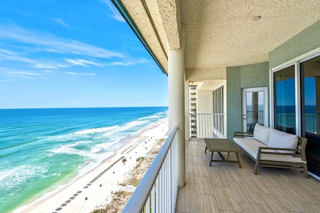 10517 Front Beach Rd Unit 1406, Panama City Beach, FL 32407 - balcony featuring view of water and beach