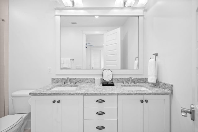 49 Clipper St, Inlet Beach, FL 32461 - full bathroom with toilet and double vanity