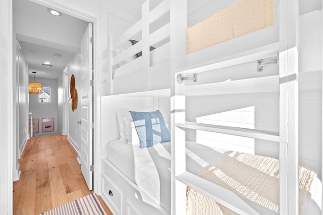 49 Clipper St, Inlet Beach, FL 32461 - hallway with light wood-style floors and recessed lighting