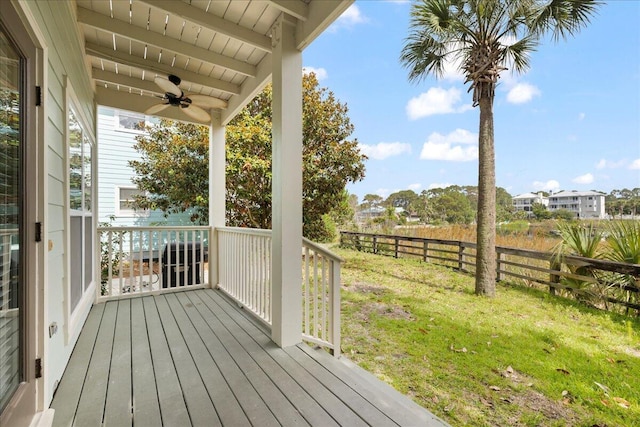 54 Rue Du Soleil, Santa Rosa Beach, FL 32459 - porch featuring ceiling fan