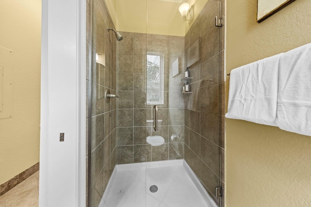37 Conch Cay, Destin, FL 32541 - bathroom featuring a shower stall and a textured wall