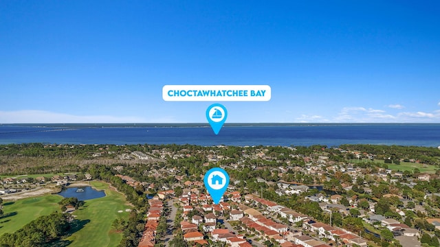4739 Amhurst Cir, Destin, FL 32541 - view of property location featuring a nearby body of water, a golf course, and nearby suburban area