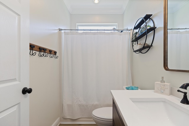 1009 Forest Shore Dr, Miramar Beach, FL 32550 - full bathroom with crown molding and vanity