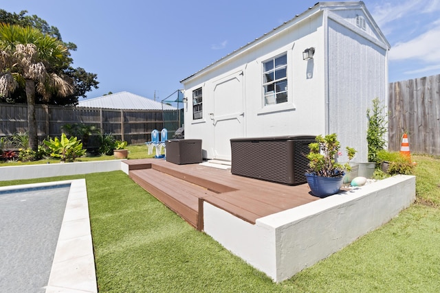 1009 Forest Shore Dr, Miramar Beach, FL 32550 - rear view of property with a fenced backyard and a deck