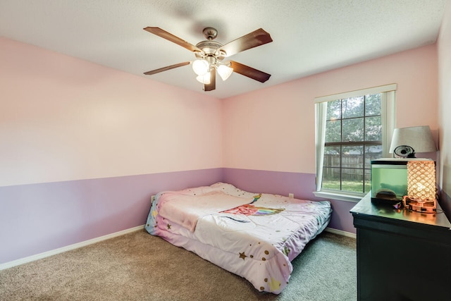 2808 Ping Ln, Crestview, FL 32539 - carpeted bedroom with baseboards and a ceiling fan