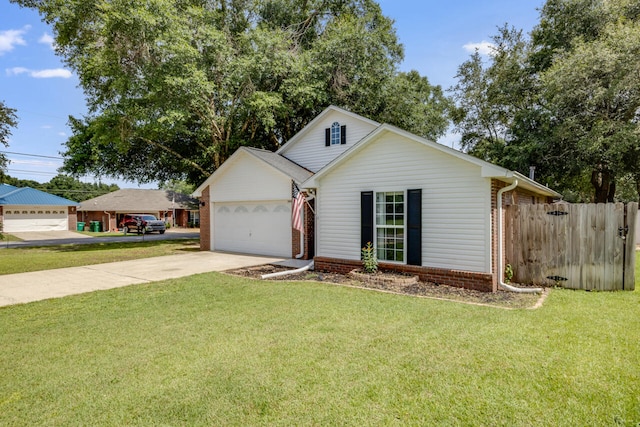 2808 Ping Ln, Crestview, FL 32539 - view of front of home featuring concrete driveway, brick siding, and a garage