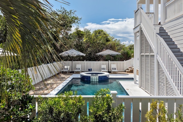 65 Sandy Shores Ct, Inlet Beach, FL 32461 - view of pool with an in-ground hot tub