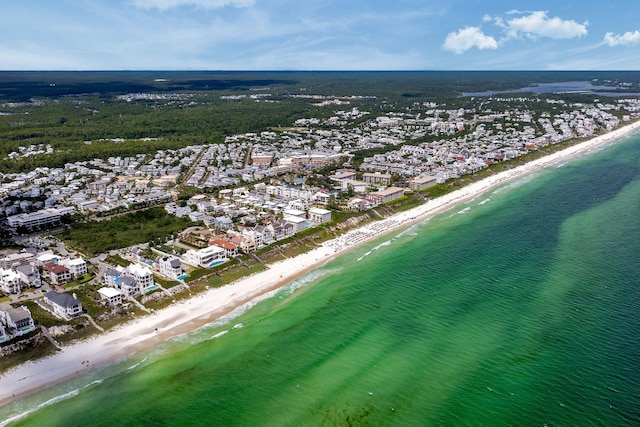 65 Sandy Shores Ct, Inlet Beach, FL 32461 - aerial view of property and surrounding area with waterfront with a beach and nearby suburban area