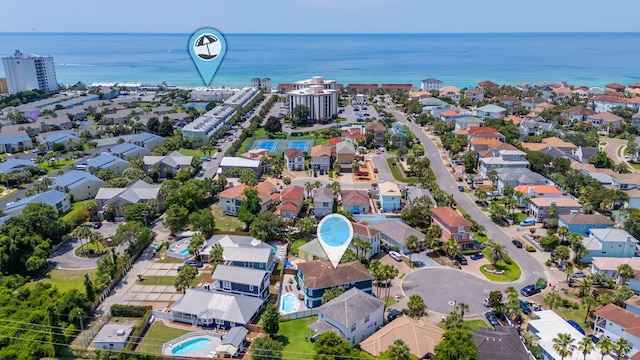 102 Terra Cotta Way, Destin, FL 32541 - aerial perspective of suburban area featuring a nearby body of water